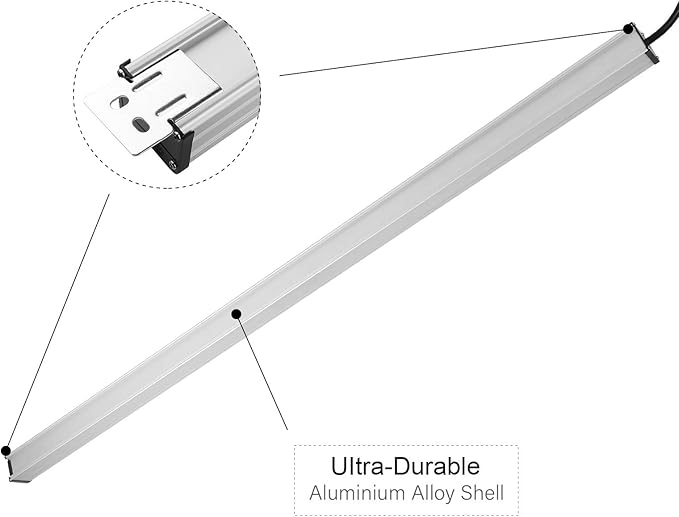 Long Heavy Duty Power Strip, 16 Outlet Large Metal Power Strip, Garage Workshop