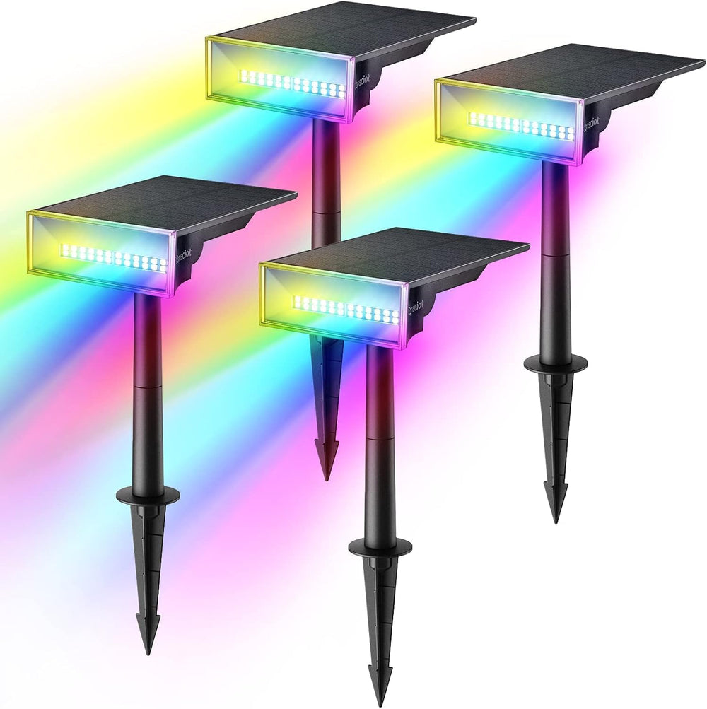 Consciot Solar Spot Lights Outdoor, Halloween Lights, 170ยฐ Wide Beam