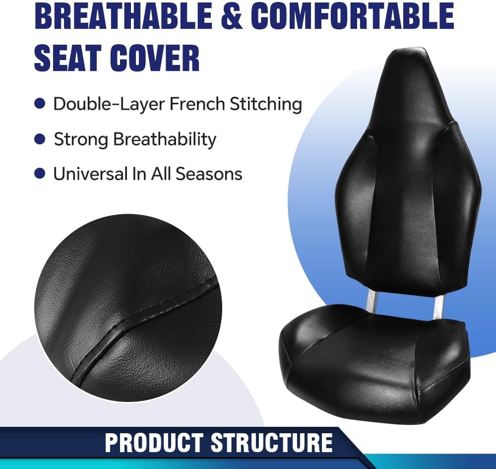PIT66 Vinyl Seat Covers Set Fit Polaris RZR 570 800 900 & ACE 2012-2018 |...