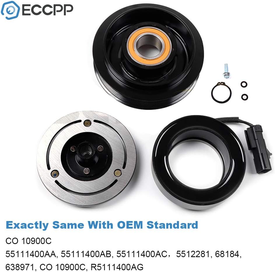 ECCPP AC Compressor Clutch Fit for Jeep Liberty 3.7L 2006-2008