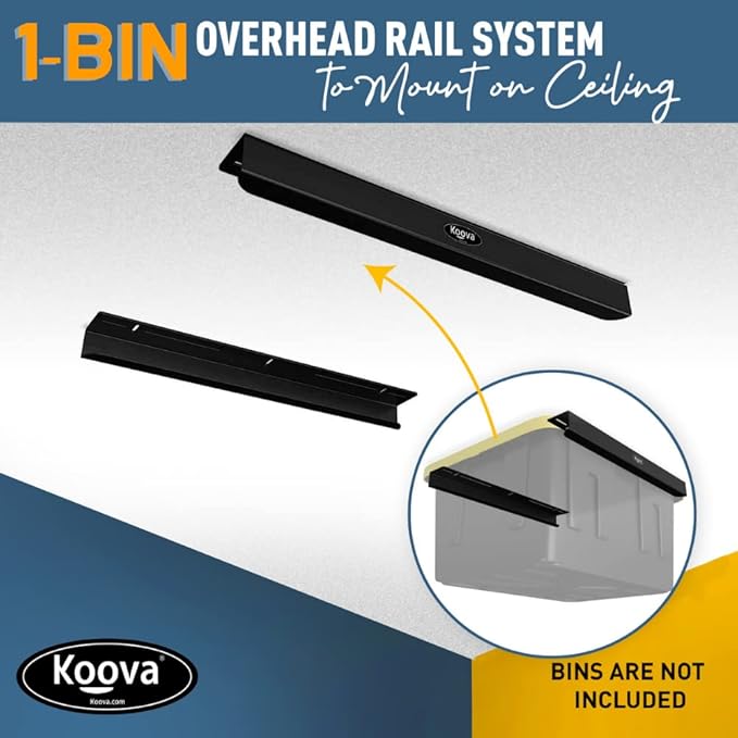 Koova Heavy-Duty Overhead Garage Storage Rack