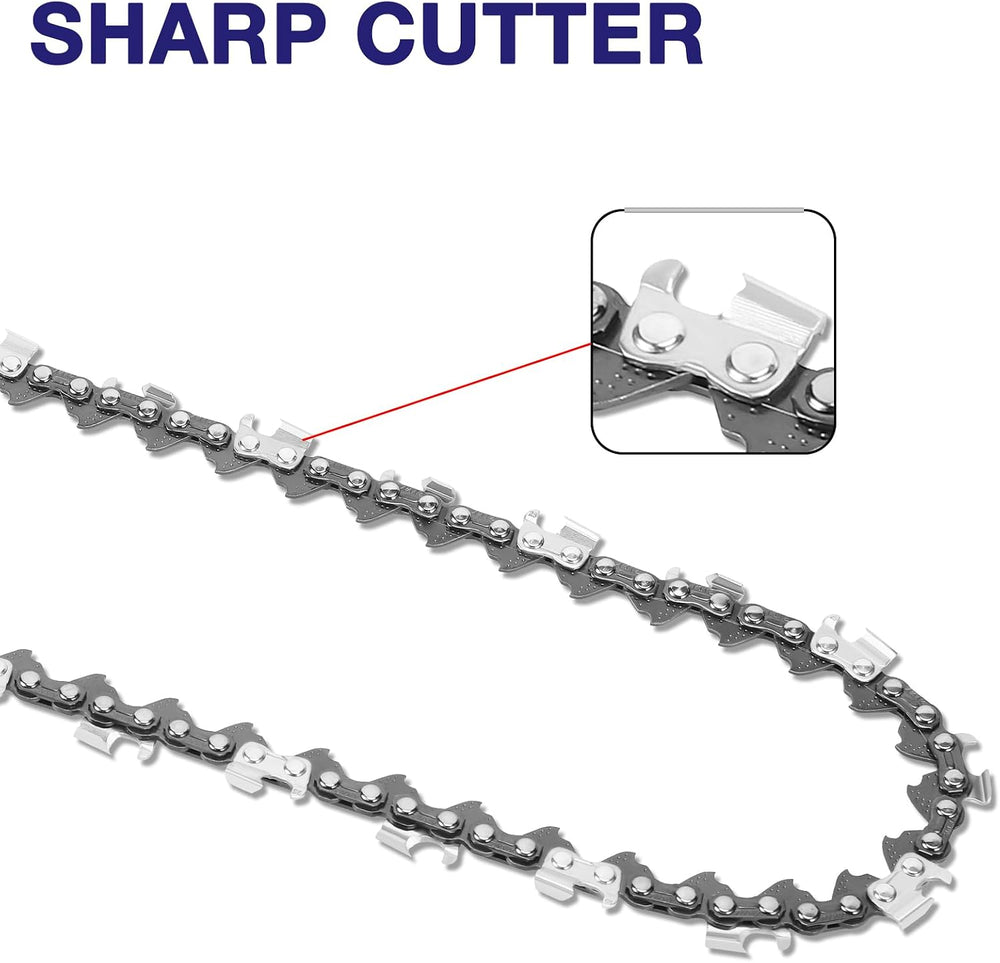 4 Pack 18 Inch Chainsaw Chain .325" Pitch .063'' Gauge 68 Drive ...