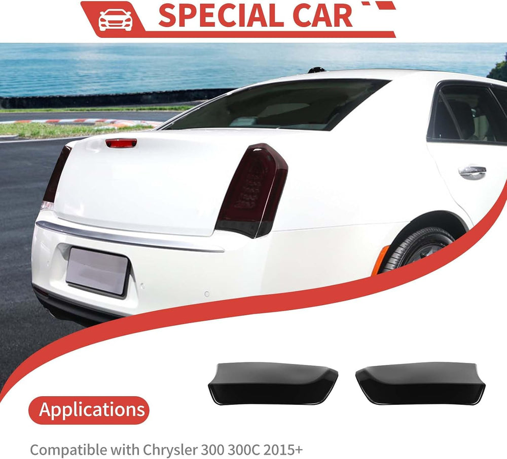 Tail Light Lamp Cover Guard Blackout Kit Exterior Accessories Compatible with...