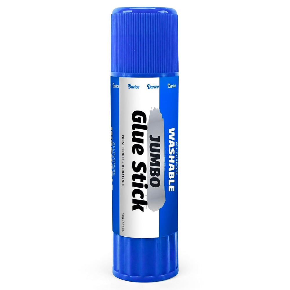 Darice Jumbo Glue Sticks, 1.4 Oz (40g) โ All-Purpose Washable School Glue for...