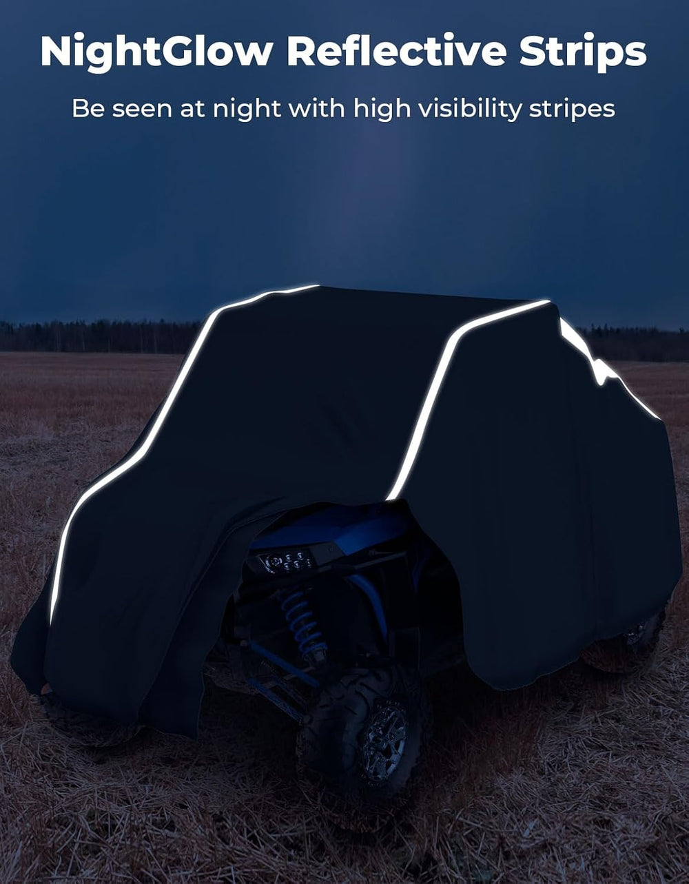 KEMIMOTO UTV Cover 2 Seater All-Weather Protection, Compatible with Polaris R...