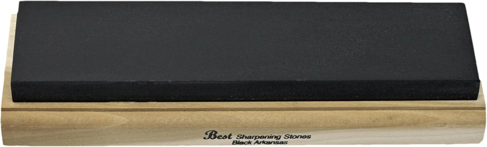 Arkansas Sharpening Stone Set - Wood Mounted 10"