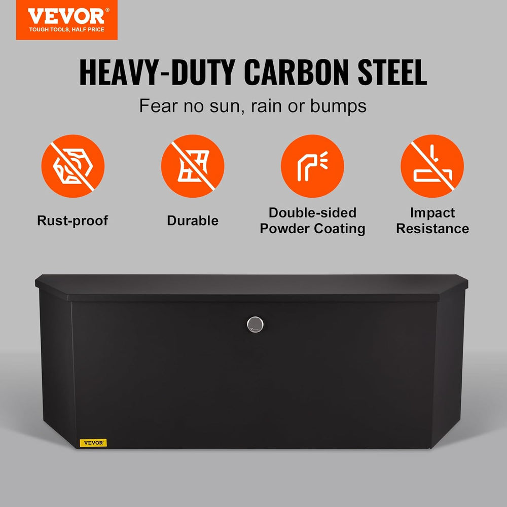 VEVOR Trailer Tongue Box, Heavy Duty Trailer Tongue Tool Box Storage Organize...