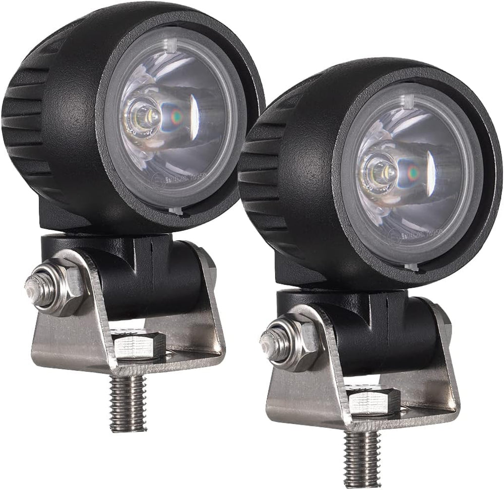 Raycharm Offroad 2" Round LED Fog Light Pods for Motorcycle, 6000K Cool-...