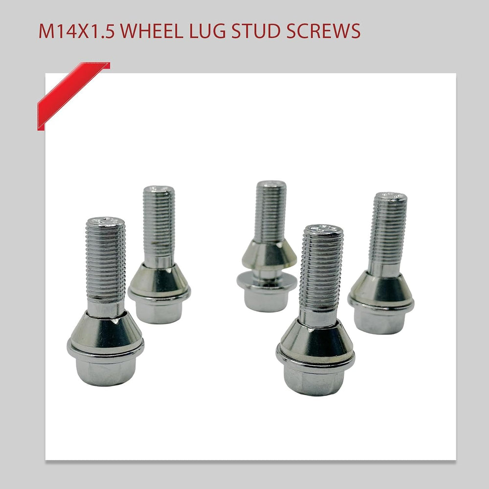 5Pcs M14x1.5 Wheel Lug Stud Bolts for Volvo XC60 V60 S80 31423735 | for Volvo...