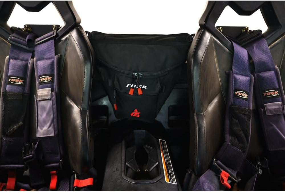 Tusk UTV Cab Pack Black โ Off-Road Utility Vehicle Storage Accessory - Compat...