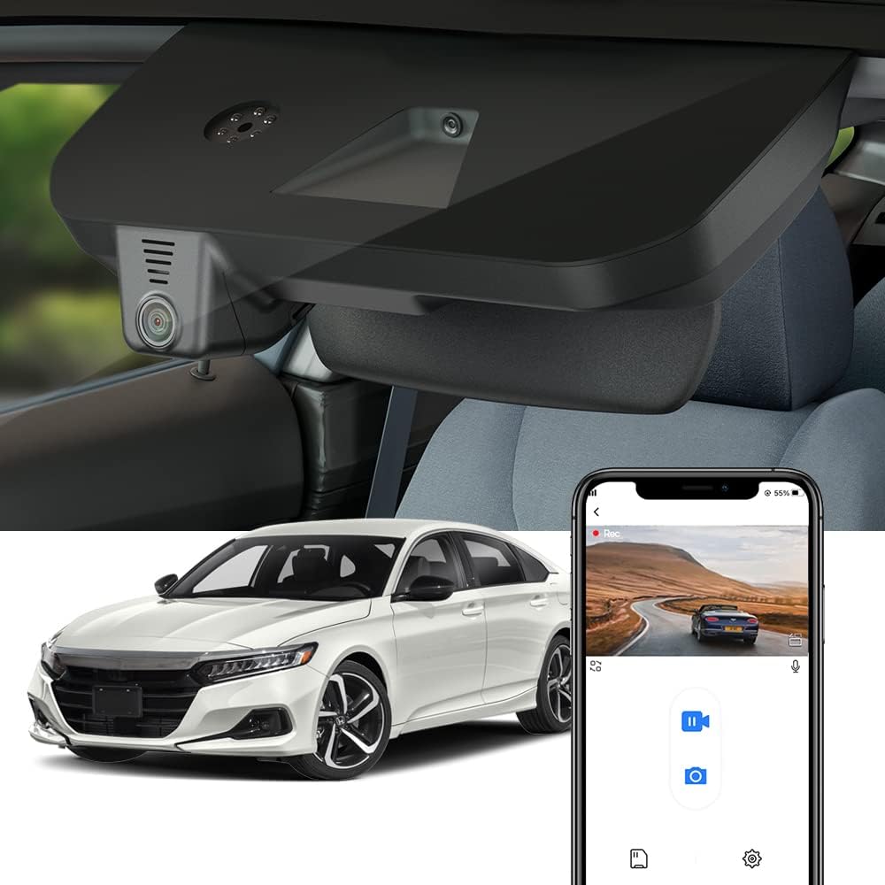 Fitcamx 4K Dash Cam Suitable for Honda Accord 2018-2022 Hybrid (Model A) LX S...
