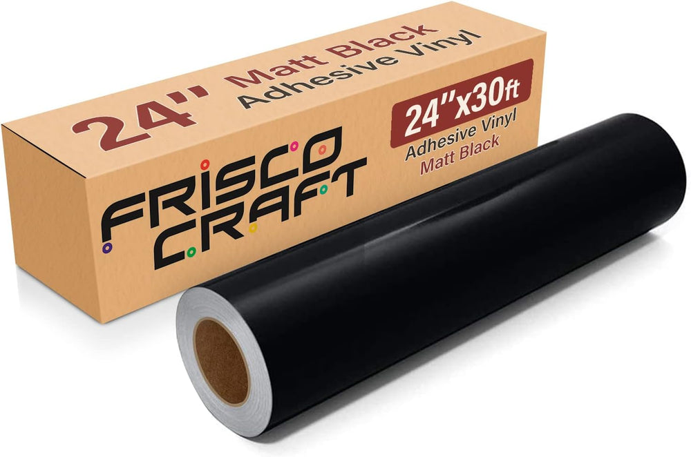 Frisco Craft Matte Black Permanent Vinyl Roll 24" x 30ft