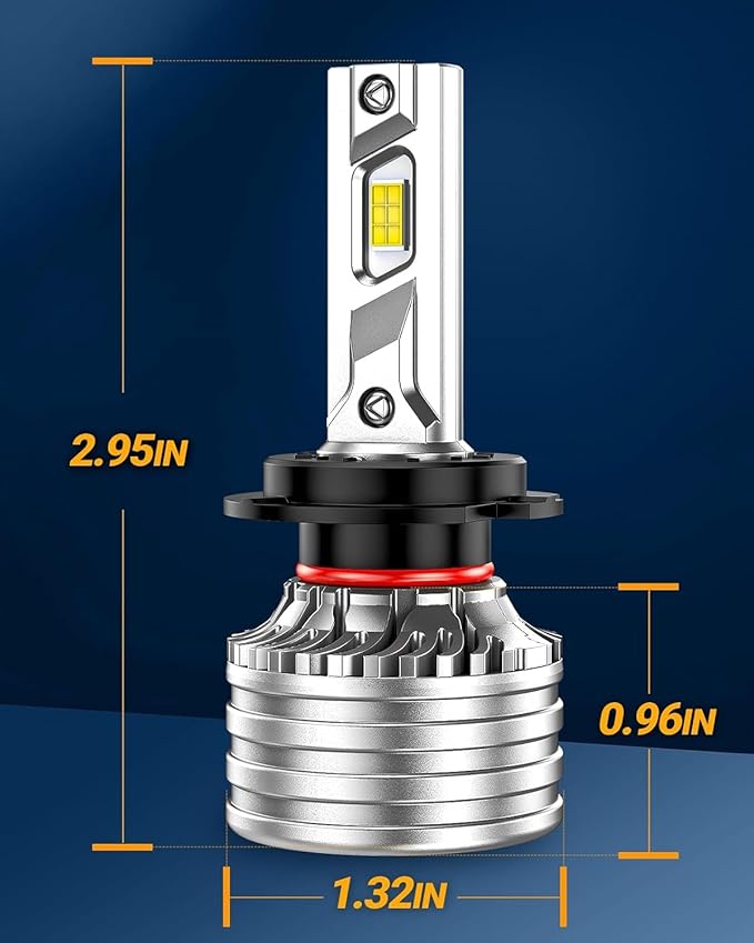 SEALIGHT X4I H7 Bulbs, 55000LM Super Bright H 7 Fog Bulbs (2 Pack)