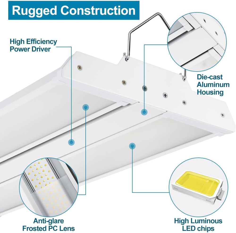High Bay LED Shop Light 200W/150W/100W Adjustable 2 Pack