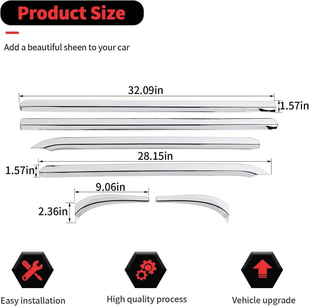 RT-TCZ Window Trim Strip Cover Window Molding Trim Cover Decoration Exterior ...