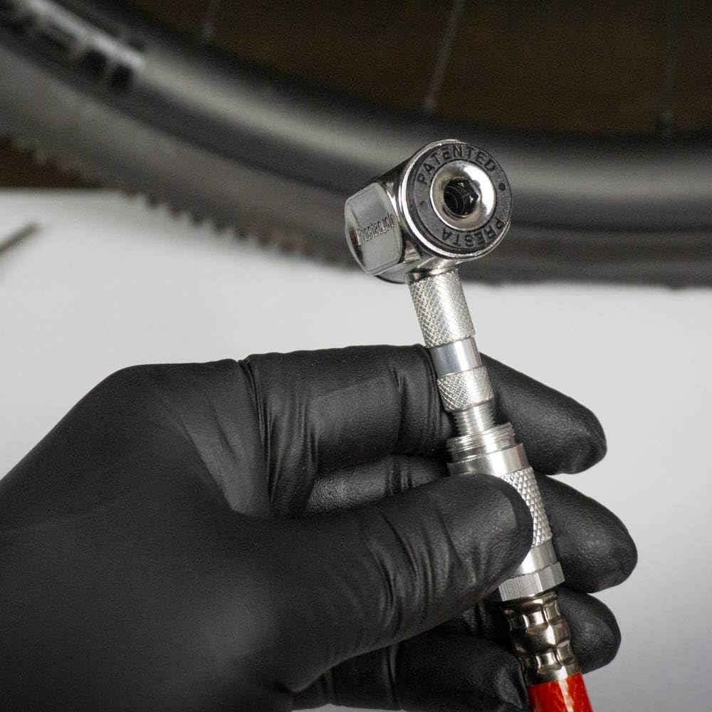 Prestacycle Pro Presta Head – Auto-Lock Bicycle Tire Pump Head for Tubeless &...