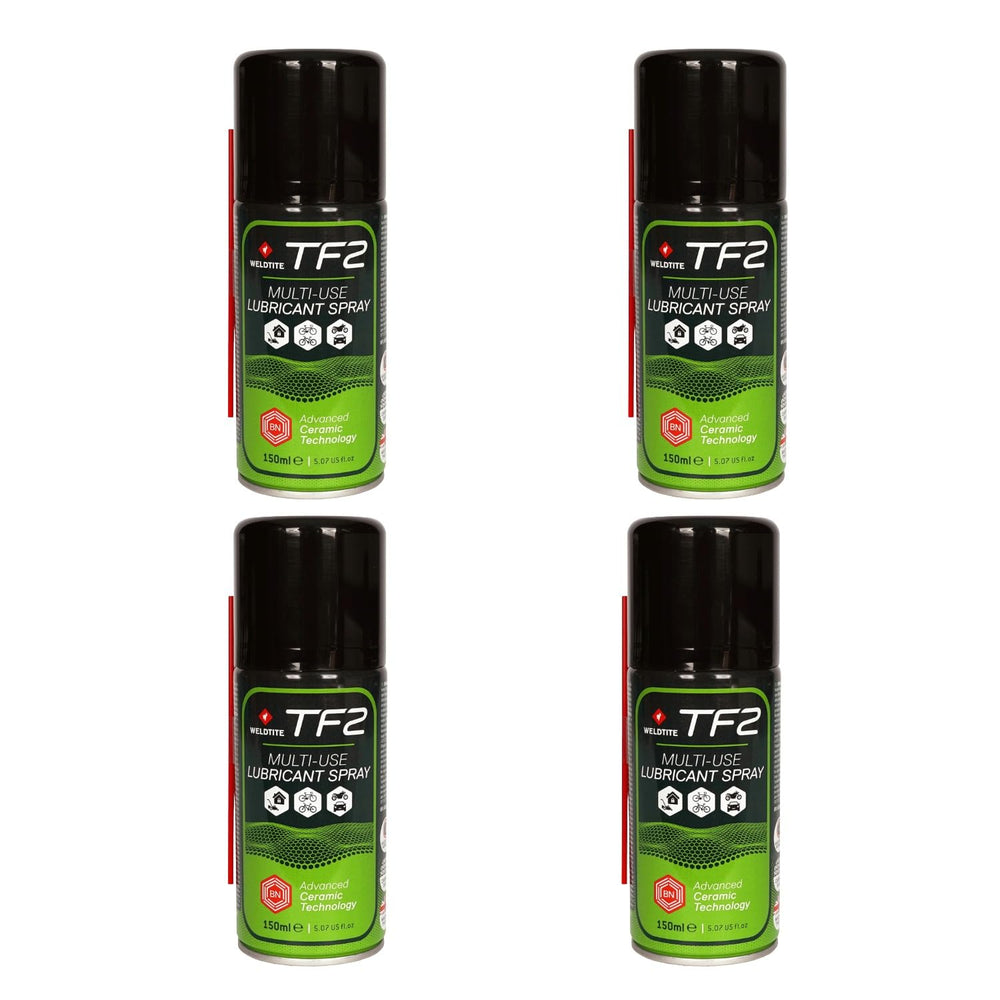 WELDTITE TF2 Multi-Use Lubricant Bike Spray, 5.07 Fl oz (Pack of 4)