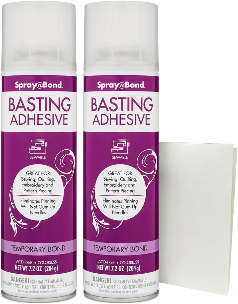 SpraynBond Basting Spray for Quilting with HeatnBond Iron-On Sewable Sheet โ ...