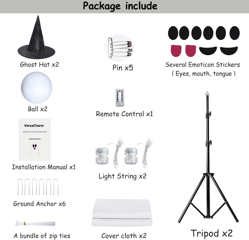 2packs Halloween Decorations Outdoor,Halloweens Party Decoration Indoor,Light...