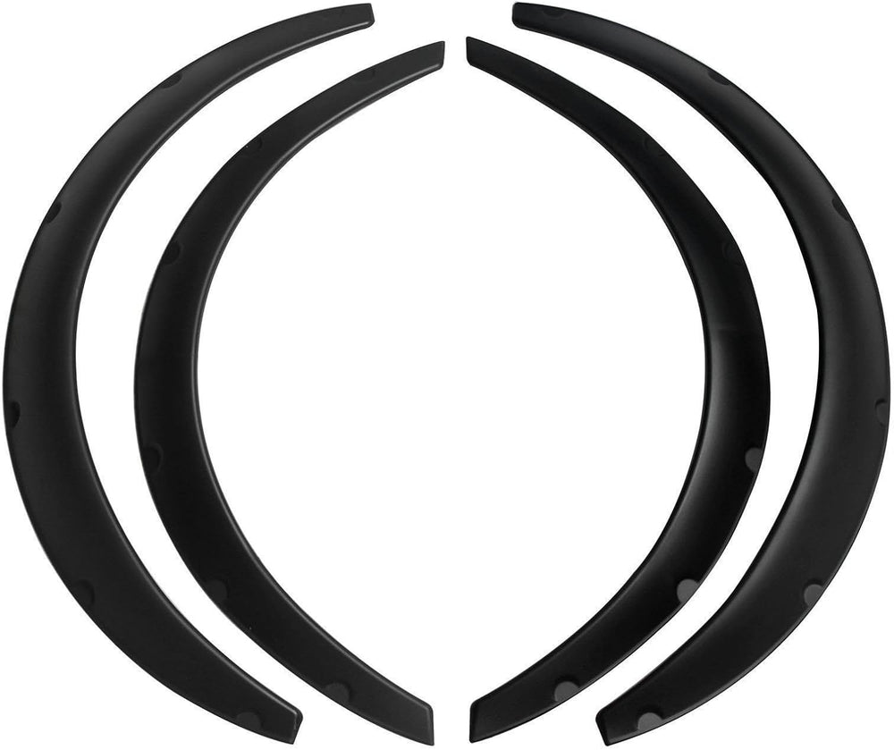 BLACKHORSE-RACING 4Pcs 3.5"/90mm Universal Car Wheel Fender Flares Wide ...