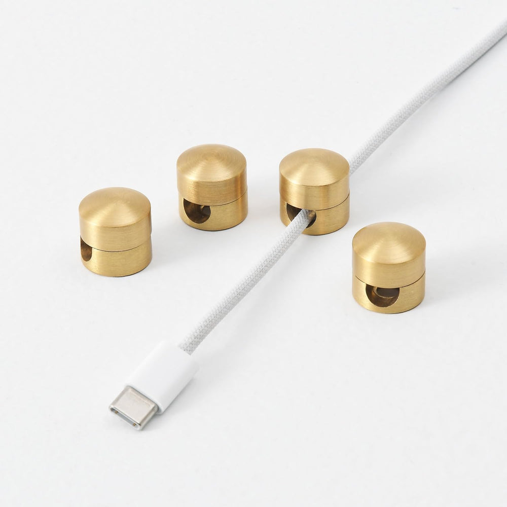 BRIGHTTIA Cable Clips - Premium Brass Cord Management for Home, Office & ...