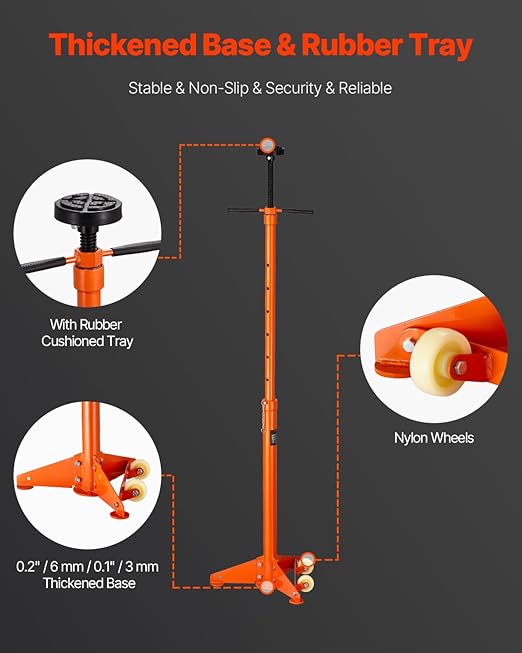 VEVOR Underhoist Support Stand, 3/4 Ton Capacity Under Hoist Jack Stand