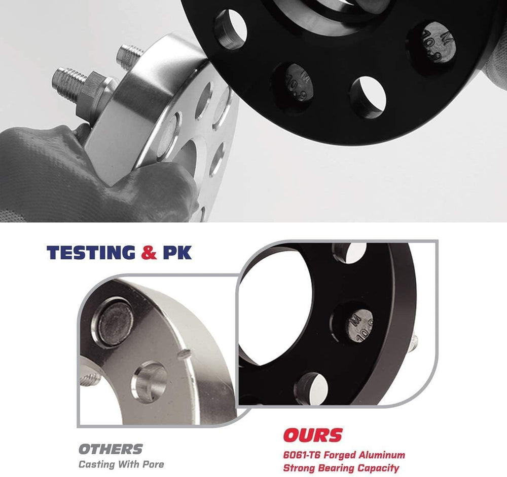 6X5.5 Wheel Spacers, KSP Forged 1 inch (25 mm) 6x139.7 mm to 6x139.7 mm Threa...