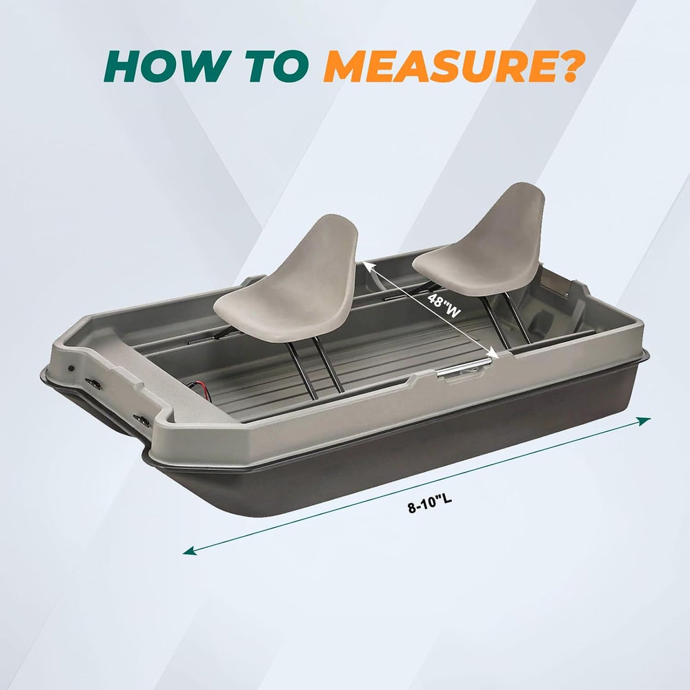 900D Waterproof Pond Boat Cover Fits 8'-10'L Pond Prowler Bass Raider...