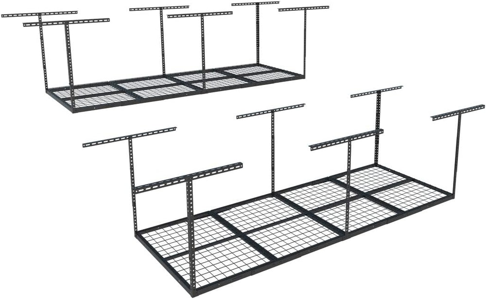 FLEXIMOUNTS 3x8 Overhead Garage Storage Rack, Adjustable Storage Organization...
