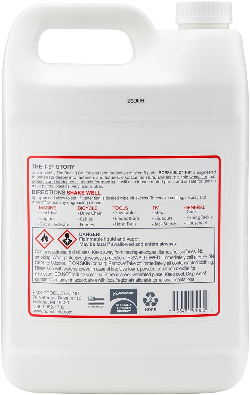 Boeshield T-9ยฎ Waterproof Bike Lubricant & Corrosion Protectant, Wax-Base...