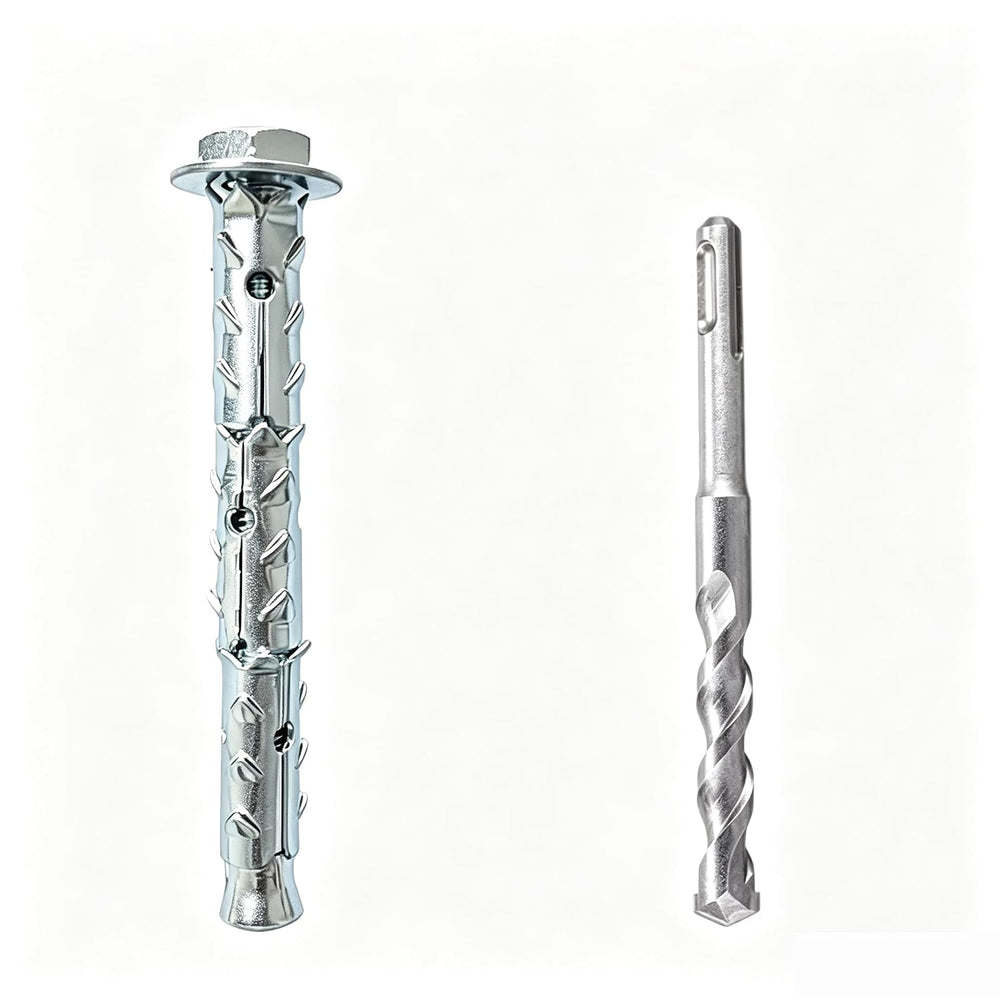 5/16×4" Hex Heavy Duty Hollow Wall Anchors, Through-Hardened Expansion S...