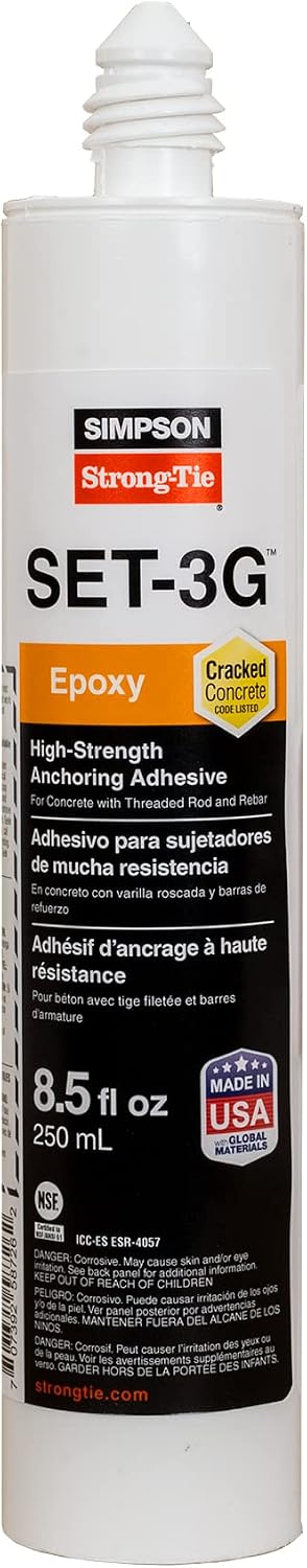Simpson Strong-Tie SET-3G10 High-Strength Epoxy Anchoring Adhesive for Thread...