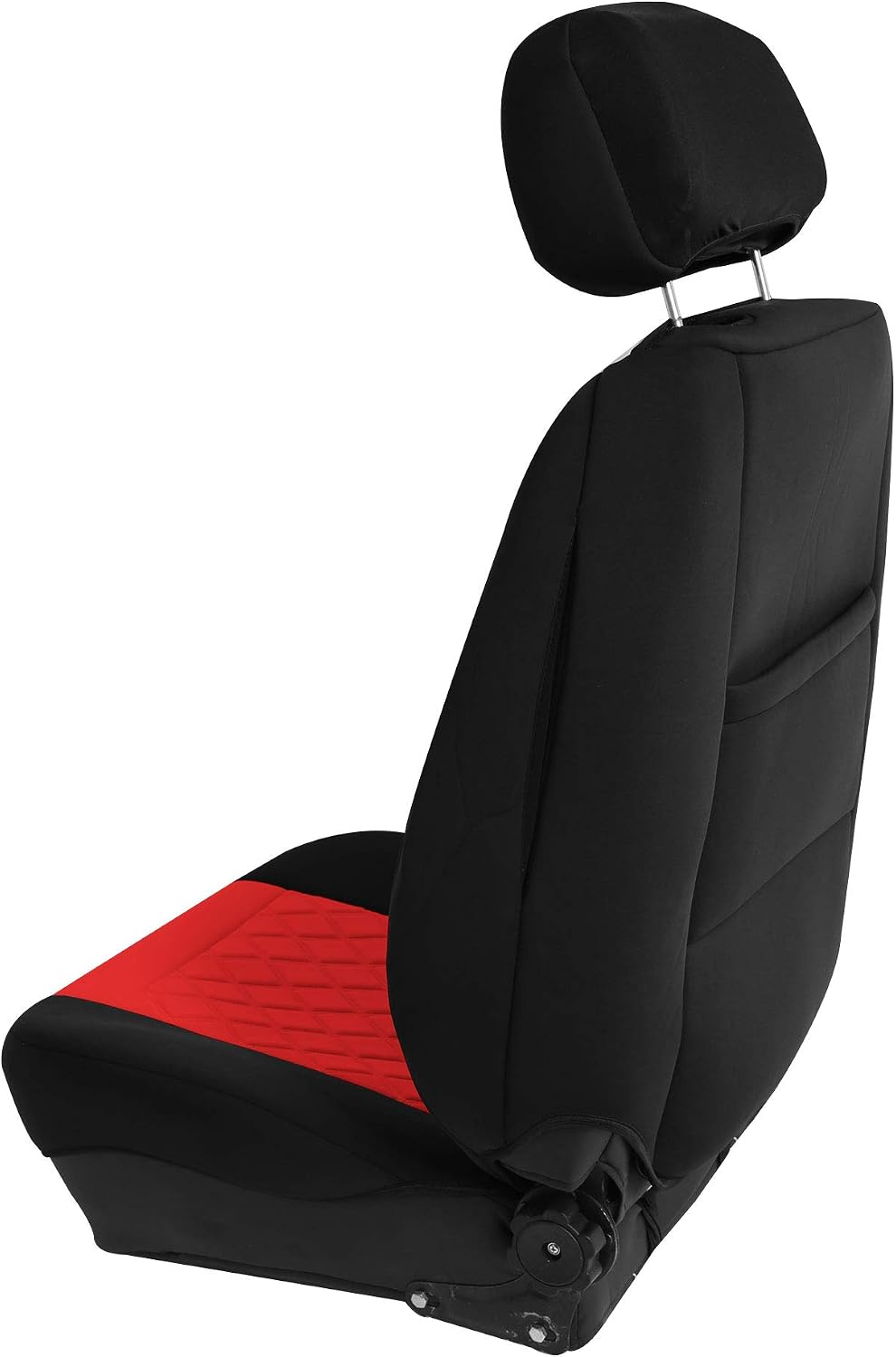 FH Group Front Set Neoprene Car Seat Cover for Low Back Seats with Removable ...