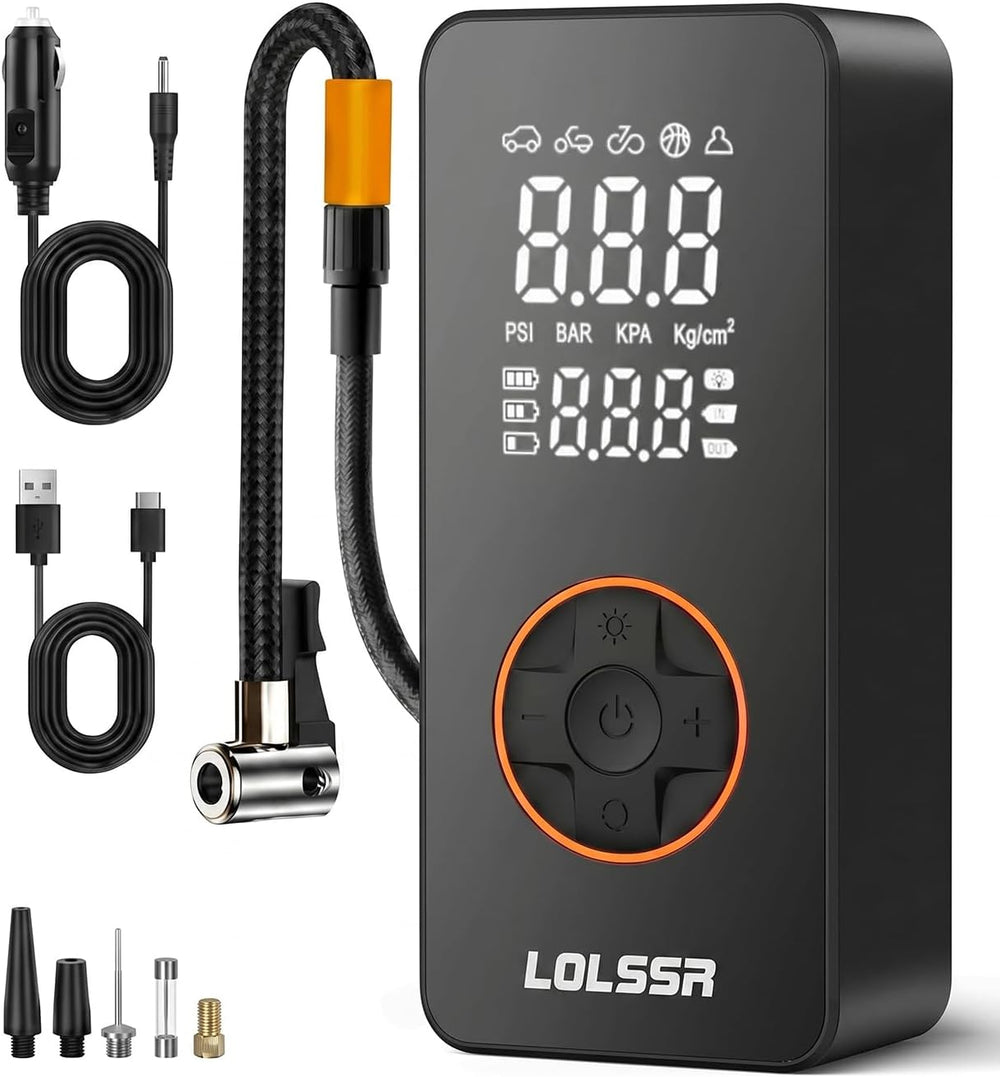 Tire Inflator Portable Air Compressor, 150PSI Electric Tire Pump for Car