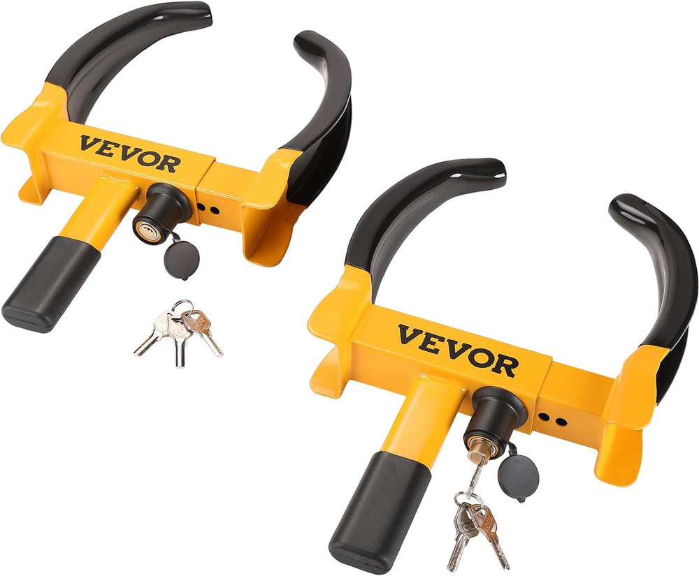 VEVOR Universal Wheel Clamp Lock, 2 Pack Adjustable Anti-Theft Tire Lock, Hea...