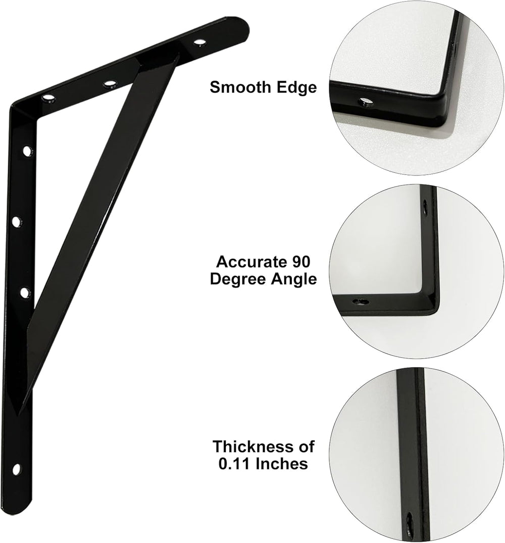 20 Inch Shelf Brackets for Heavy Load, 4 6 8 10 12 14 16 18 Inch Home, Garage...