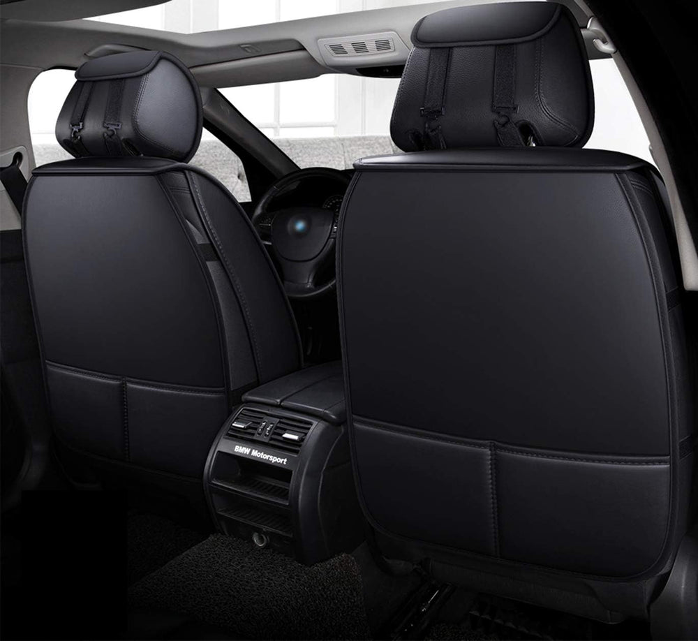 Bling Retro Fashion Lattice Silk and Leather Car Seat Covers Front and Rear S...