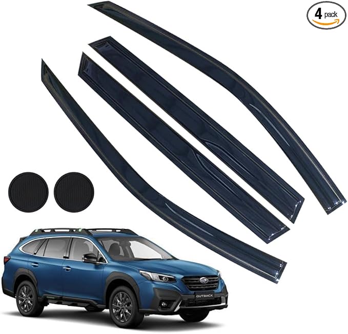 Rain Guards for Subaru Outback 2010-2014, Tape-on Side Window Deflectors
