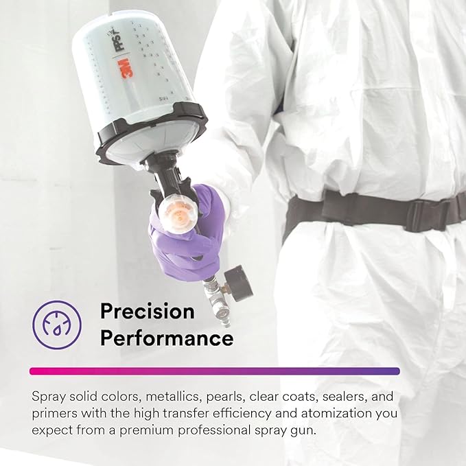 3M Performance Gravity HVLP Atomizing Head Refill Kit, Size 1.3, (5 Pack)