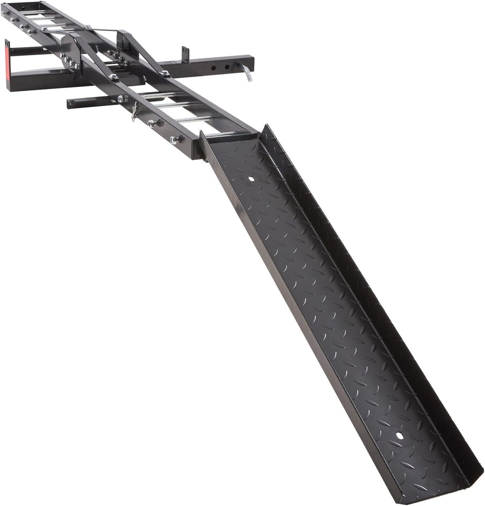 VEVOR Motorcycle Carrier, 600 LBS Steel Motorcycle Carrier Hitch Mount with 4...