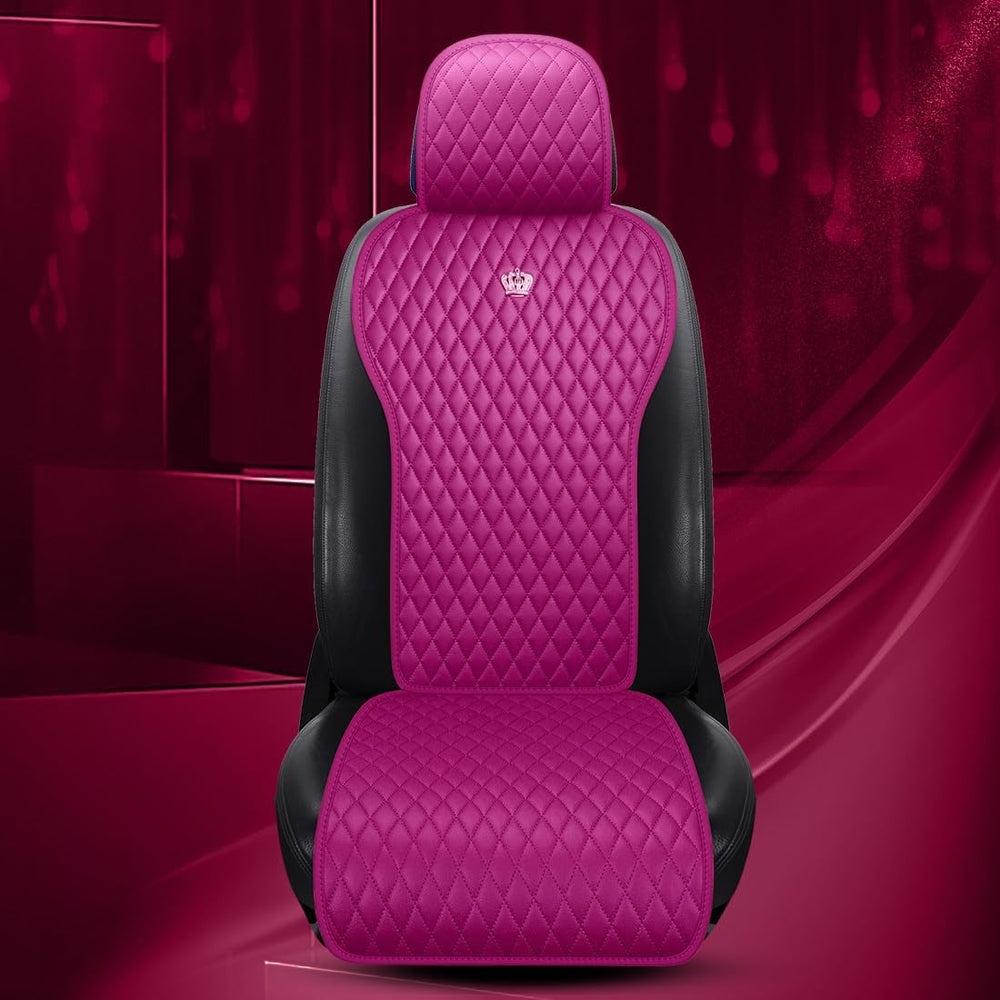 Rose Pink Automotive Seat Covers Leather Universal Seat Covers
