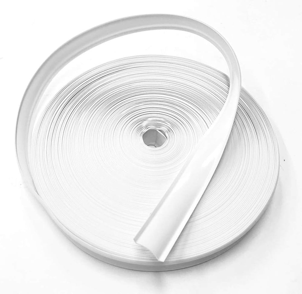 White Vinyl 7/8" Insert Molding Trim Screw Cover RV Camper Travel Traile...