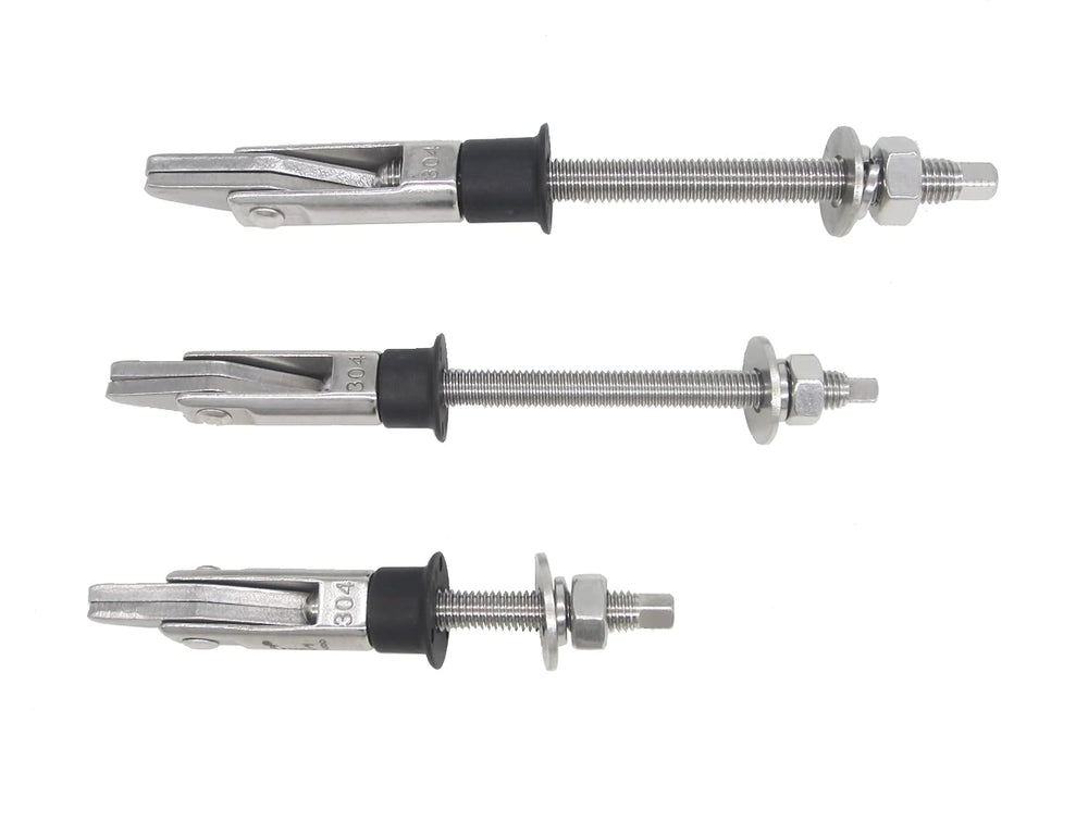 Toggle Anchor Bolts, Hollow Wall Anchors, M8x150mm, Pack of 4