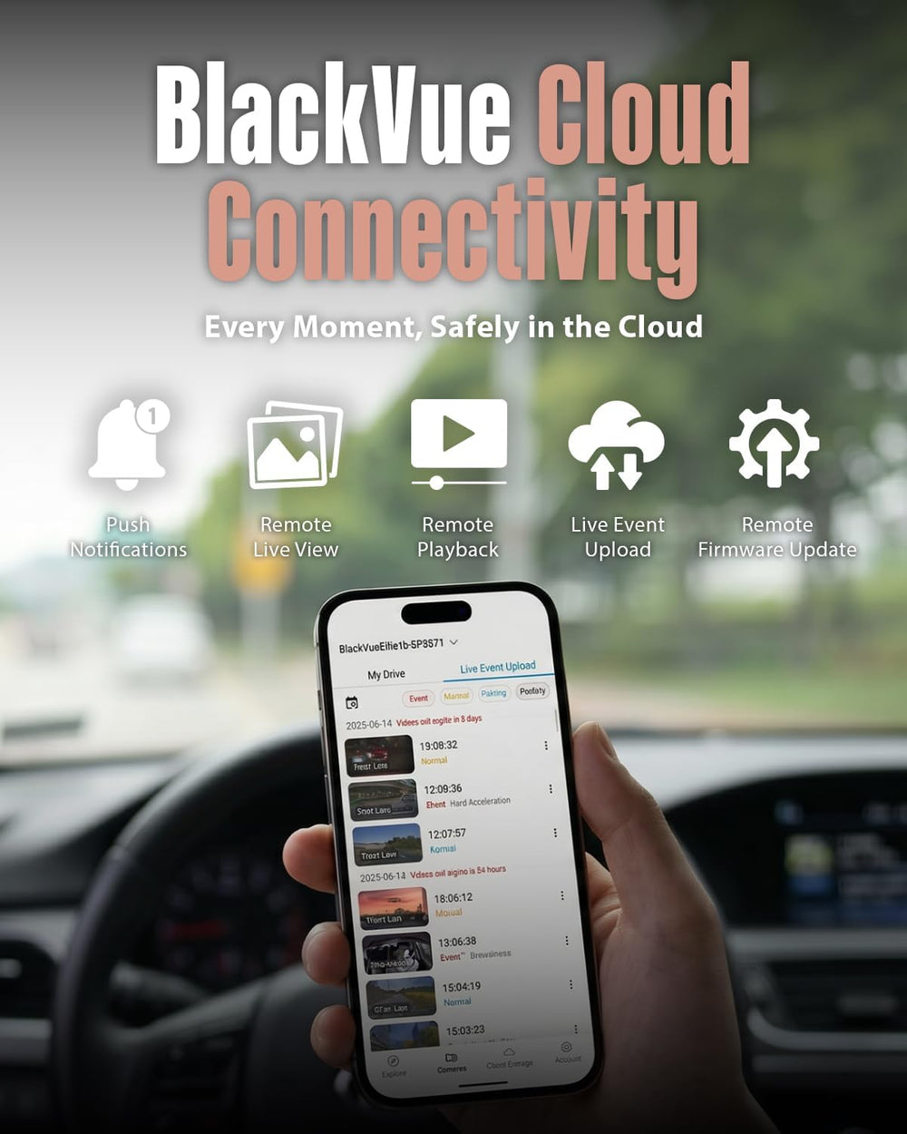 BlackVue Elite 9, 4K+2K Dash Cam Front and Rear, STARVIS 2, HDR, Free 64GB