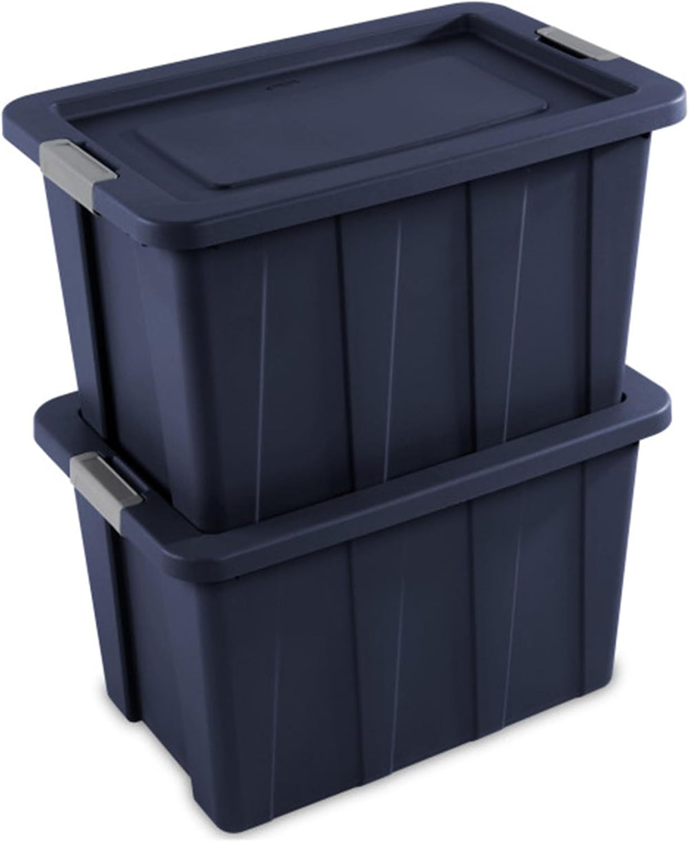 Sterilite Latching Tuff1 Tote Containers w/ Lids, 30 Gallon, 4-Pack