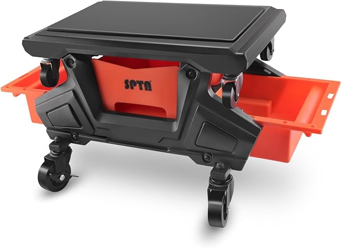 SPTA Automotive Mobile Rolling Mechanics Stool