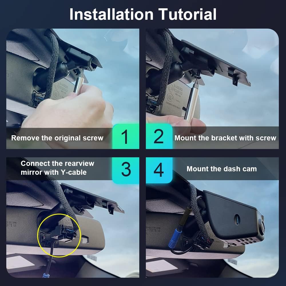 Fitcamx 4K Dash Cam Suitable for Ford F150 & F250 2021-2025 Limited XLT X...