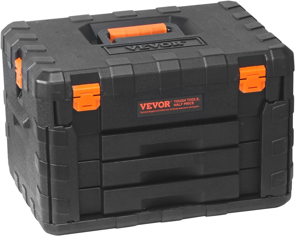 VEVOR Mechanics Tool Set and Socket Set, 1/4" 3/8" 1/2" Drive ...