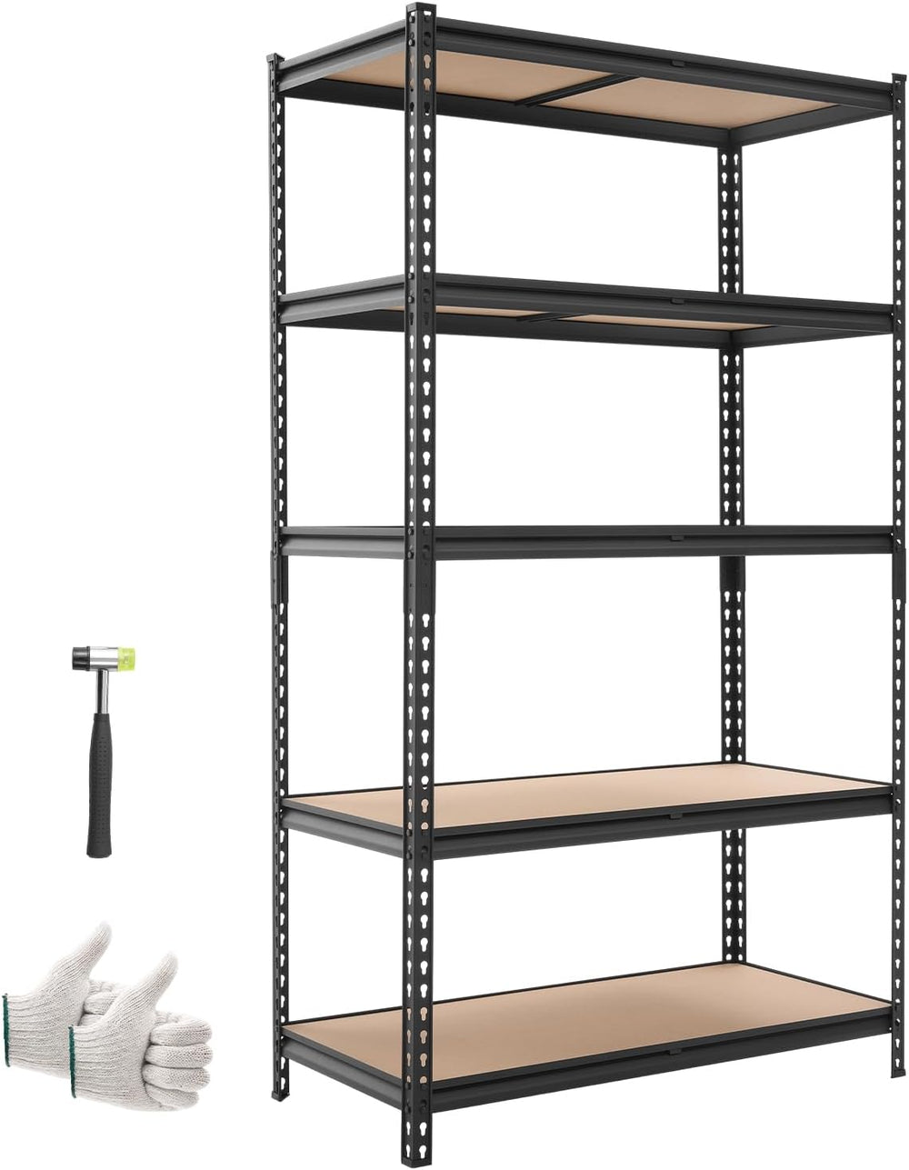 VEVOR Storage Shelves, 5-Tier Adjustable, 2500 lbs Capacity, Heavy Duty Garag...