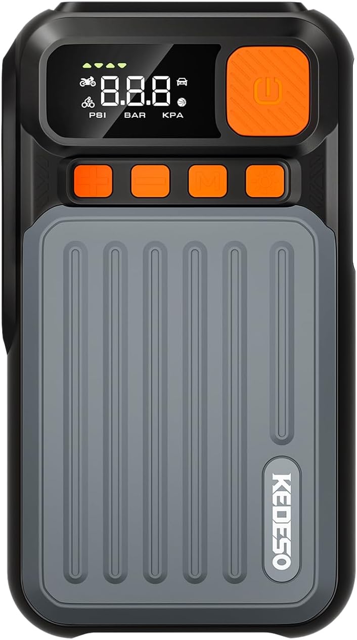 12V Car Battery Jump Starter with 160PSI Air Compressor, Jump Box
